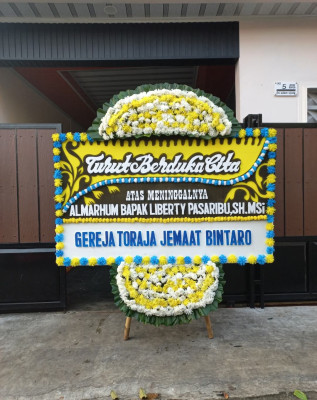 Papan Bunga Duka di Cikokol